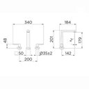 Ver imagem 2 de Misturador Doc Lavatorio Mesa Docolstillo Niquel Escovado - 00820444