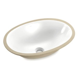 Cuba Icasa de Embutir Oval 49x36 Il6- Branco Icasa Ind Ceramica Andradense Ltda