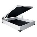 Ver imagem 3 de Cama Box Baú Casal Branco Sintético Premium