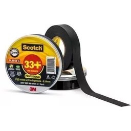 Fita Isolante 19mm x 20m 33+ Preta 3M - 2