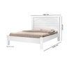 Cama Lio Casal 100% Mdf com Estrado em Madeira Cor Branco Ja - 3