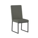Ver imagem 4 de Kit 8 Cadeiras para Mesa de Jantar Base Industrial Preto Balaqui Cinza
