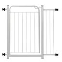 Ver imagem 1 de Portão Pet Grade Proteção 80cm Branco Criança Bebê Cachorro Cão com Extensor 15cm Itagold