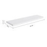 Kit 2 Prateleiras Reta Para Decoração em MDF Branco - 3