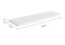 Ver imagem 3 de Kit 2 Prateleiras Reta Para Decoração em MDF Branco