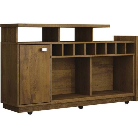 Rack Thor Plus com Adega 1 Porta Rovere Rústico - Benetil