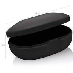 Saboneteira Bolsa Mala Viagem Estojo Porta Escovas Creme Dental Preto - 3