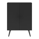 Ver imagem 6 de Sapateira 2 Portas Retrô Nina Multimóveis Preta