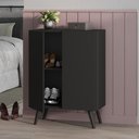 Ver imagem 1 de Sapateira 2 Portas Retrô Nina Multimóveis Preta