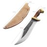 Faca Bowie Artesanal 4mm Mola de Caminhão 9" Full Tang Forjada Aço Carbono 5160 Muito Forte - 5