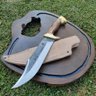 Faca Bowie Artesanal 4mm Mola de Caminhão 9" Full Tang Forjada Aço Carbono 5160 Muito Forte - 6
