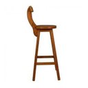 Ver imagem 2 de Kit 4 Banquetas Alta Bistrô de Madeira com Encosto Bancada Ideal para Bar e Restaurante