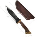 Ver imagem 5 de Faca Bowie Artesanal 8' Full Tang Aço Carbono 5160 Muito Forte 4mm Monobloco