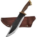 Ver imagem 1 de Faca Bowie Artesanal 8' Full Tang Aço Carbono 5160 Muito Forte 4mm Monobloco
