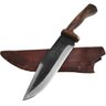 Faca Bowie Artesanal 8 Pol Aço Carbono 5160 Bainha de Couro Brut Forj Muito Forte - 3