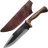 Faca Bowie Artesanal 8 Pol Aço Carbono 5160 Bainha de Couro Brut Forj Muito Forte - 9
