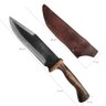 Faca Bowie Artesanal 8 Pol Aço Carbono 5160 Bainha de Couro Brut Forj Muito Forte - 5