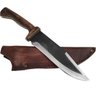 Faca Bowie Artesanal 8 Pol Aço Carbono 5160 Bainha de Couro Brut Forj Muito Forte - 1