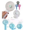 Ver imagem 3 de Kit com 4 Mini Ventilador Portátil Dobrável Recarregável Mesa