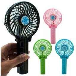 Kit com 4 Mini Ventilador Portátil Dobrável Recarregável Mesa - 1