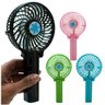 Kit com 4 Mini Ventilador Portátil Dobrável Recarregável Mesa - 1