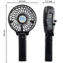 Ver imagem 4 de Kit com 4 Mini Ventilador Portátil Dobrável Recarregável Mesa