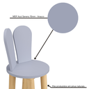 Ver imagem 6 de Cadeira Coelho Criativa Infantil para Crianças Estudar Desenhar 100% Mdf Bp Melaminico:azul Sereno