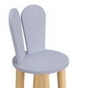 Ver imagem 3 de Cadeira Coelho Criativa Infantil para Crianças Estudar Desenhar 100% Mdf Bp Melaminico:azul Sereno