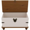 Ver imagem 7 de Baú Organizador Multiuso 93cm Provençal Alegra S05 Off White Nogueira - Lyam Decor
