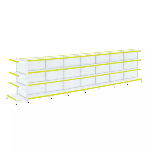 Gondola Centro 137 Fit Ate 7 Metros 1 Ponta Branco 60b Pe Amarelo