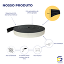 Ver imagem 3 de Moldura Guarnição Rodameio Eva Autocolante Marte 7cmx5mm 10 Metros - Preto