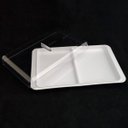 Ver imagem 4 de Porta Frios Duplo Pote Para Queijo Fatiado Com Tampa Empilhável Branco