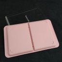 Ver imagem 7 de Porta Frios Duplo Pote Para Queijo Fatiado Com Tampa Empilhável Rosa Quartzo