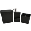 Ver imagem 1 de Kit Escorredor Louça Talheres Porta Detergente E Lixeira Ou Preto