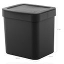 Ver imagem 3 de Kit Escorredor Louça Talheres Porta Detergente E Lixeira Ou Preto