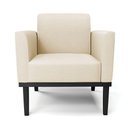 Ver imagem 7 de Kit 2 Poltronas Base de Madeira Fixa Preto Marisa Linho D03 - D'Rossi A19 Bege
