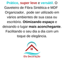 Ver imagem 6 de Gaveteiro Fibra Sintética 3 Gavetas 30x30x57 Marrom Argila