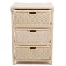 Gaveteiro Fibra Sintética 3 Gavetas 39x30x57 Bege - 1