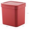 Kit Escorredor Louça Talheres Porta Detergente E Lixeira Ou Vermelho - 6