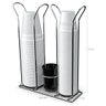 Suporte Copo Descartável 50 80ml e 180 200ml Porta Copos Colheres Cafe Organizador Preto - 5