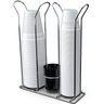 Suporte Copo Descartável 50 80ml e 180 200ml Porta Copos Colheres Cafe Organizador Preto - 1