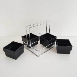 Suporte Organizador Espaço do Café Porta Sachê Açúcar Adoçante Chá Preto - 10