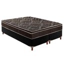 Ver imagem 1 de Cama Box Queen: Colchão Anatômico Paropas D28/EP Pasquale + Base CRC Rústico Black(158x198)