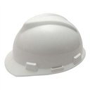 Ver imagem 1 de Capacete MSA V Gard Branco Aba Frontal Suspensão Push Key e Jugular Classe B CA 498