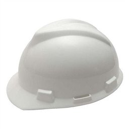Capacete MSA V Gard Branco Aba Frontal Suspensão Push Key e Jugular Classe B CA 498 - 1 Capacete MSA V Gard Branco Aba Frontal Suspensão Push Key e Jugular Classe B CA 498 - 1