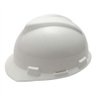 Capacete MSA V Gard Branco Aba Frontal Suspensão Push Key e Jugular Classe B CA 498 - 1