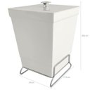 Ver imagem 7 de Lixeira Para Banheiro Plástica 6,5l Cesto De Lixo Com Tampa Branca