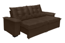 Ver imagem 2 de Sofá Retrátil e Reclinável Aspen 2.60m Super Pillow - Marrom
