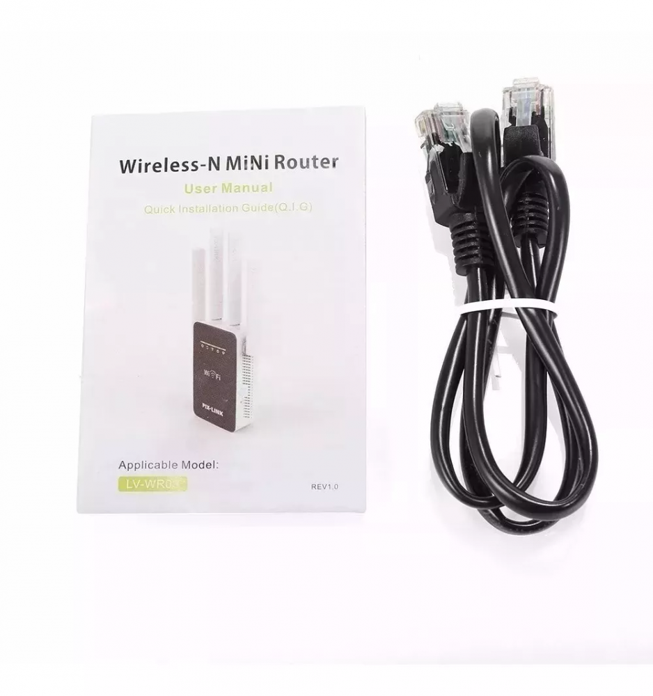 Repetidor Roteador de Sinal Wi-Fi Wireless 4 Antenas 300mbps 50 Metros Pix Link LV-WR09 - 8