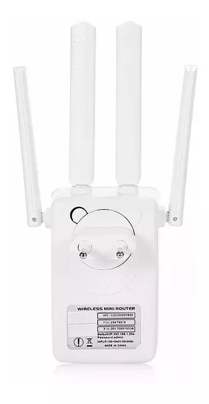 Repetidor Roteador de Sinal Wi-Fi Wireless 4 Antenas 300mbps 50 Metros Pix Link LV-WR09 - 4